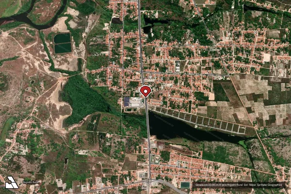 Imagem de satélite — Embargo IBAMA — Infração Ambiental - Acaraú/CE