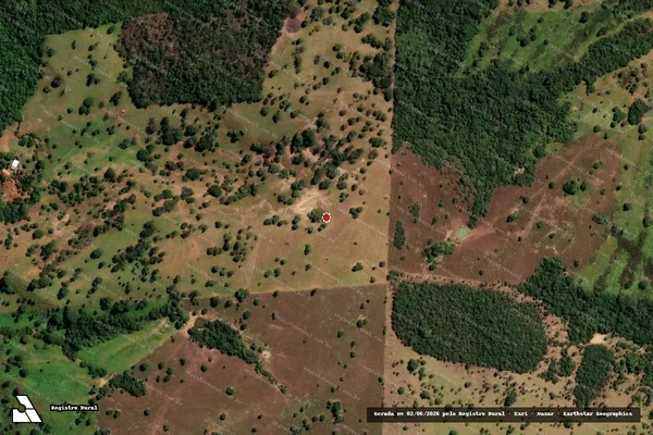 Imagem de satélite de Desmatamento em Caiapônia - GO
