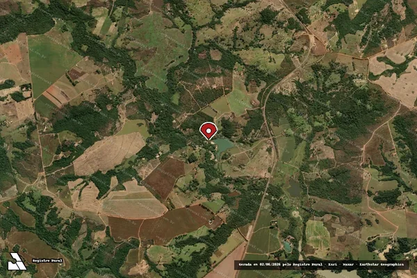 Imagem de satélite — Embargo IBAMA — Infração Ambiental - Silvânia/GO