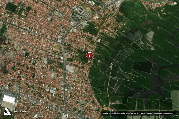Imagem de satélite — Embargo Ambiental — São Gonçalo do Amarante/RN