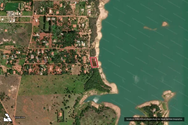 Imagem de satélite de Infração Ambiental em Cristalina - GO
