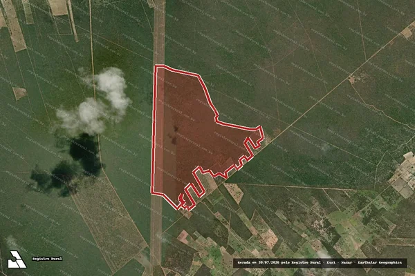 Imagem de satélite de Infração da Flora em Itapicuru - BA