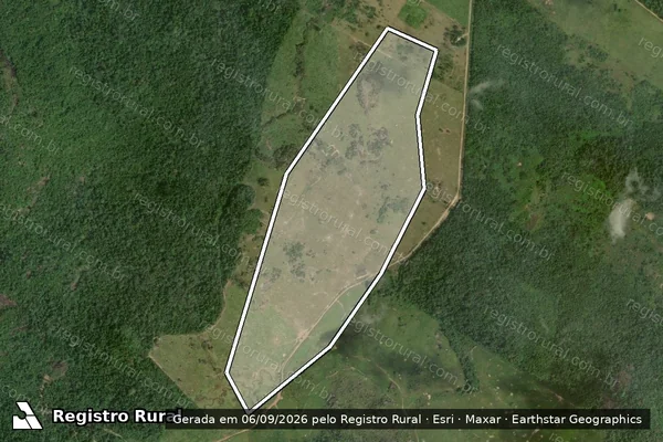 Imagem de satélite de Infração da Flora em Mucajaí - RR