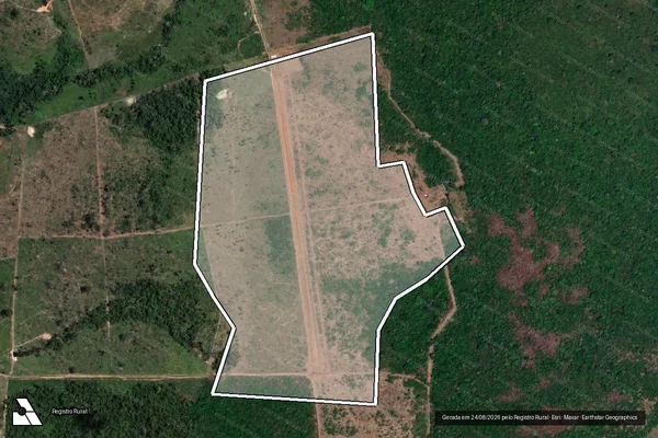 Imagem de satélite de Infração Ambiental em Altamira - PA