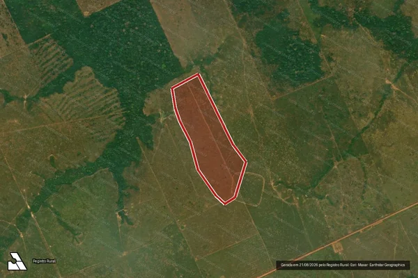 Imagem de satélite de Desmatamento em Lábrea - AM