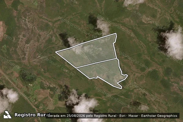 Imagem de satélite — Embargo IBAMA — Desmatamento — Conceição do Tocantins/TO