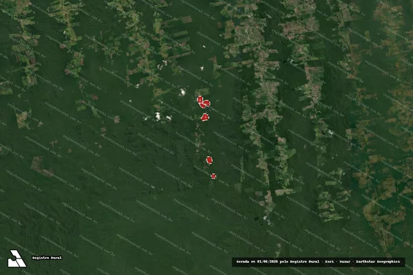 Imagem de satélite de Infração da Flora em Itaituba - PA
