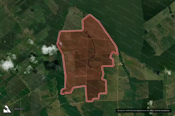 Imagem de satélite de Infração Ambiental em Porto Velho - RO