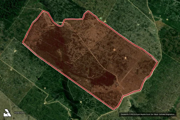 Imagem de satélite de Infração da Flora em Pacajá - PA