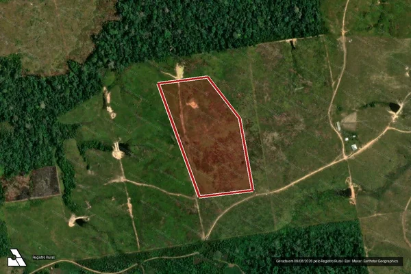 Imagem de satélite de Infração da Flora em Cruzeiro do Sul - AC