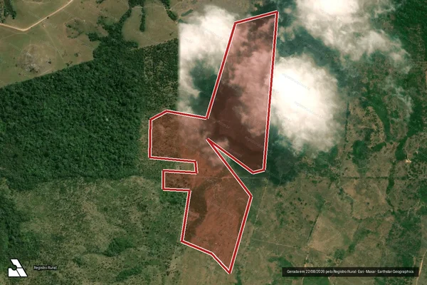 Imagem de satélite de Infração da Flora em Novo Repartimento - PA