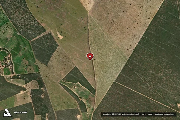 Imagem de satélite — Embargo IBAMA — Infração Ambiental — Cícero Dantas/BA