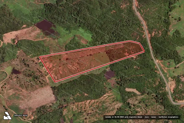 Imagem de satélite — Embargo IBAMA — Infração Ambiental — Lavras da Mangabeira/CE