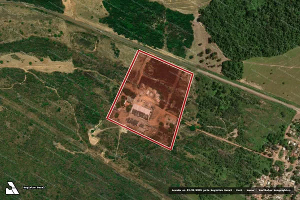 Imagem de satélite de Infração referente a Qualidade Ambiental em Barra do Bugres - MT