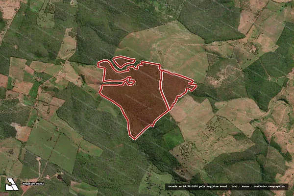 Imagem de satélite — Embargo Ambiental - Porto Da Folha/SE