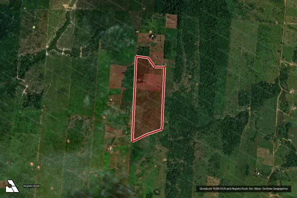Imagem de satélite de Infração Ambiental em Porto Velho - RO