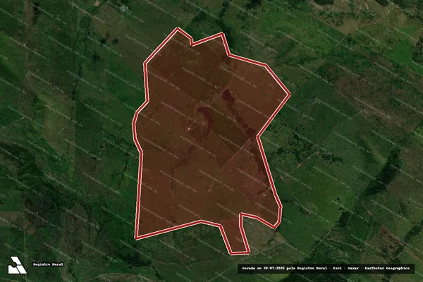 Imagem de satélite de Infração Ambiental em Nova Mamoré - RO