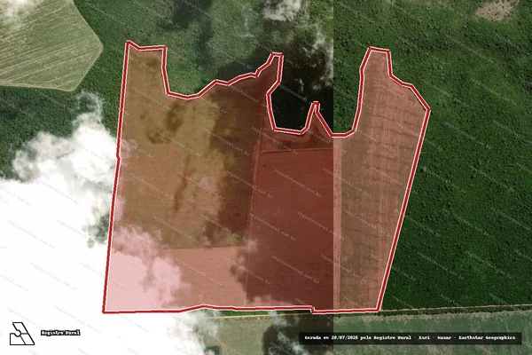 Imagem de satélite de Infração da Flora em Rondon do Pará - PA