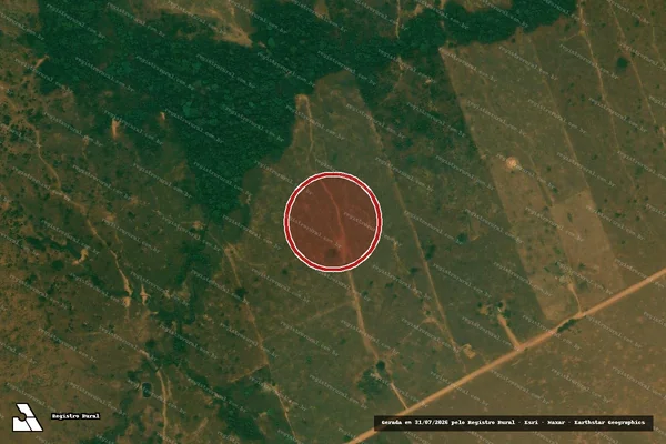 Imagem de satélite de Infração Ambiental em Buritis - RO