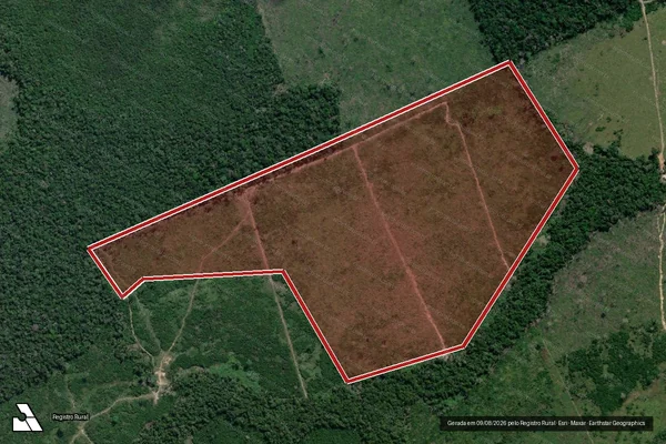 Imagem de satélite de Infração Ambiental em Lábrea - AM