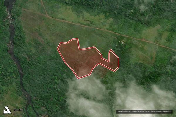 Imagem de satélite de Desmatamento em Tartarugalzinho - AP