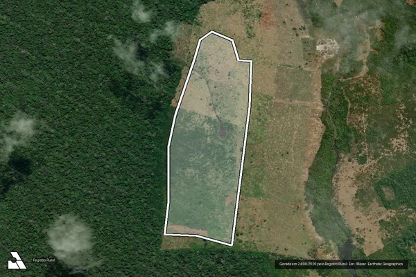 Imagem de satélite de Infração Ambiental em Parintins - AM