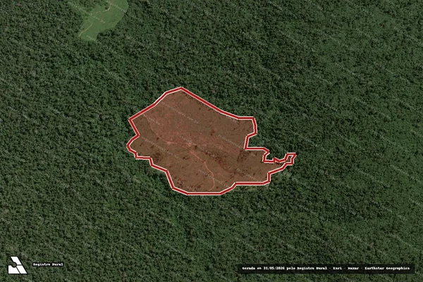 Imagem de satélite de Infração da Flora em Itinga do Maranhão - MA
