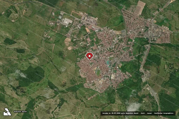 Imagem de satélite de Infração da Fauna em Pojuca - BA (marcador da localização)