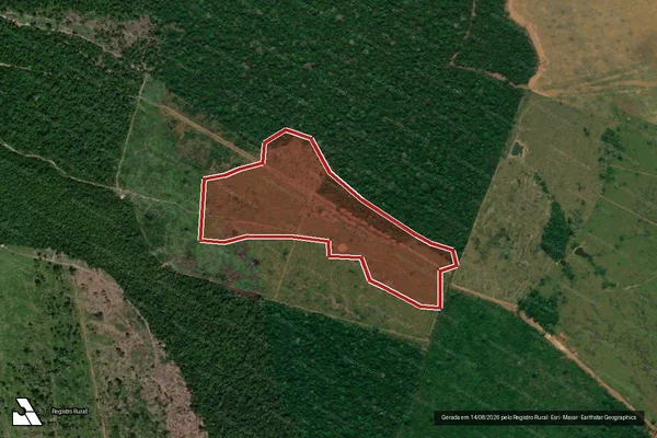 Imagem de satélite de Infração Ambiental em Porto Velho - RO