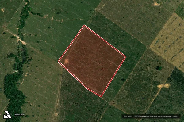 Imagem de satélite de Infração da Flora em Porto Velho - RO
