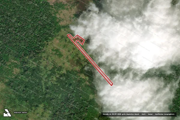 Imagem de satélite de Infração Ambiental em Cantá - RR
