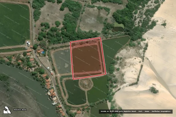 Imagem de satélite de Infração Ambiental em Aracati - CE