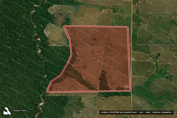 Imagem de satélite de Infração Ambiental em Aripuanã - MT