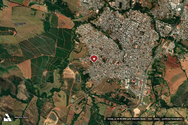 Imagem de satélite — Embargo IBAMA — Infração Ambiental — Piumhi/MG