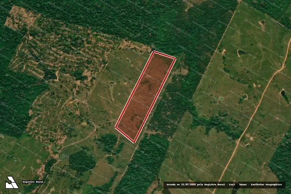 Imagem de satélite — Embargo IBAMA — Infração da Flora - Rio Branco/AC