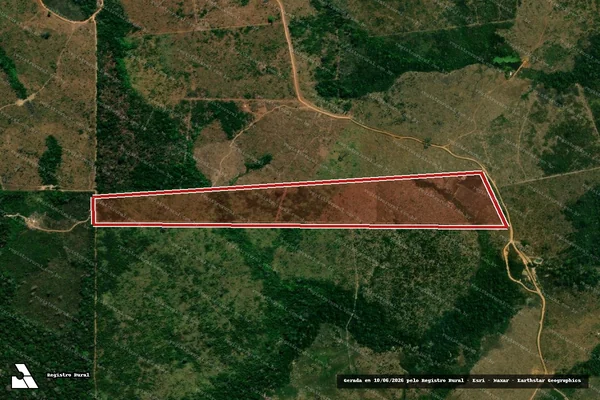 Imagem de satélite — Embargo IBAMA — Infração da Flora - Aripuanã/MT