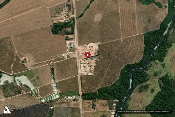 Imagem de satélite de Infração de Licenciamento(Não Classificada-Móvel) em Altamira - PA (marcador da localização)
