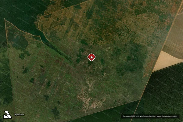 Imagem de satélite — Embargo IBAMA — Infração de Administração Ambiental(Não Classificada-Móvel) - Gaúcha do Norte/MT