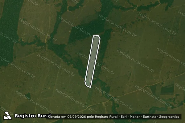 Imagem de satélite de Desmatamento em Porto Velho - RO