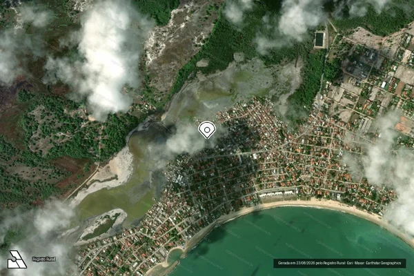 Imagem de satélite — Embargo IBAMA — Infração Ambiental - Ipojuca/PE