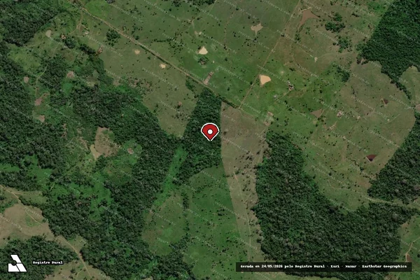 Imagem de satélite — Embargo IBAMA — Infração da Flora - Sena Madureira/AC