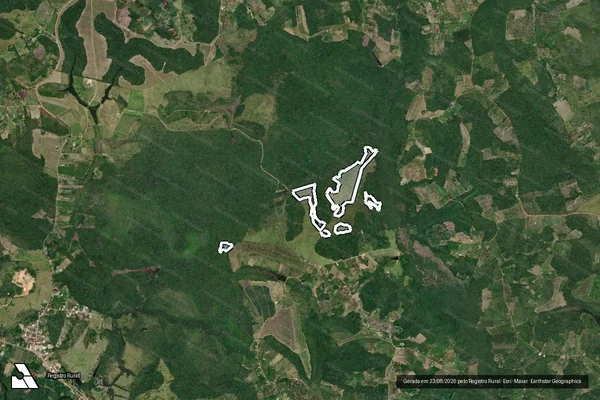 Imagem de satélite — Embargo Ambiental — Valença/BA