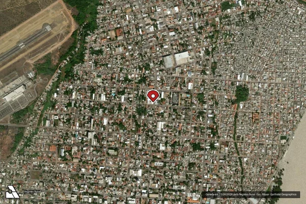 Imagem de satélite — Embargo IBAMA — Infração Ambiental - Macapá/AP