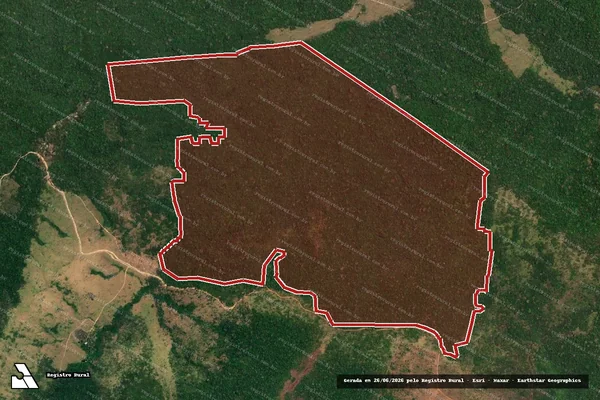 Imagem de satélite — Embargo IBAMA — Infração Ambiental - Itaituba/PA