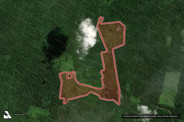 Imagem de satélite de Infração Ambiental em São Félix do Xingu - PA