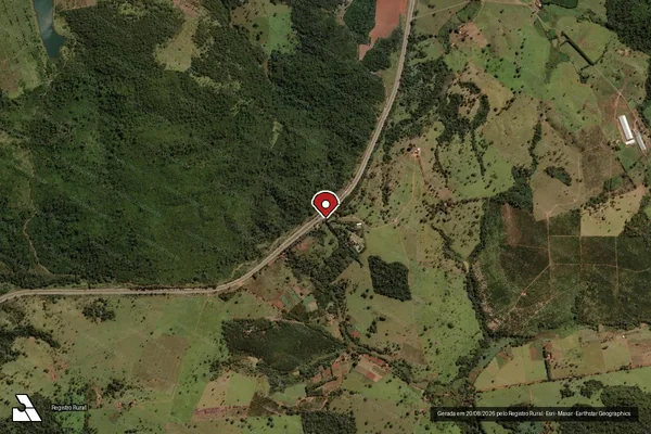 Imagem de satélite — Embargo IBAMA — Infração Ambiental - Goiânia/GO
