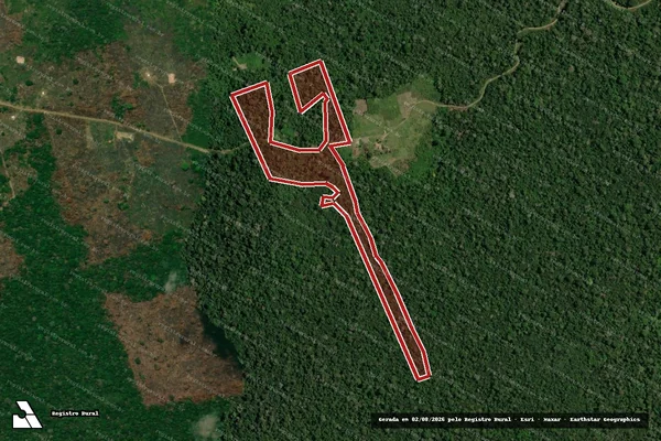 Imagem de satélite de Infração da Flora em Senador Guiomard - AC