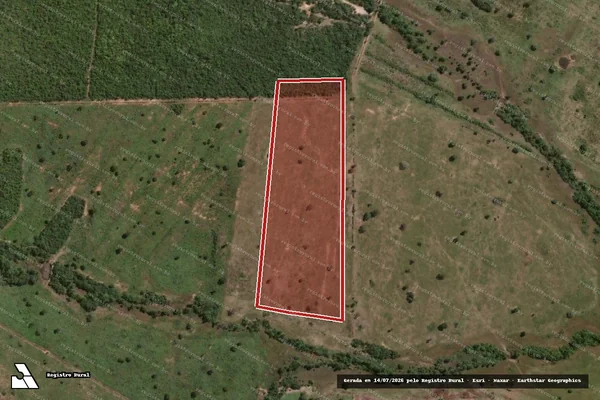 Imagem de satélite — Embargo IBAMA — Infração da Flora — São Salvador do Tocantins/TO