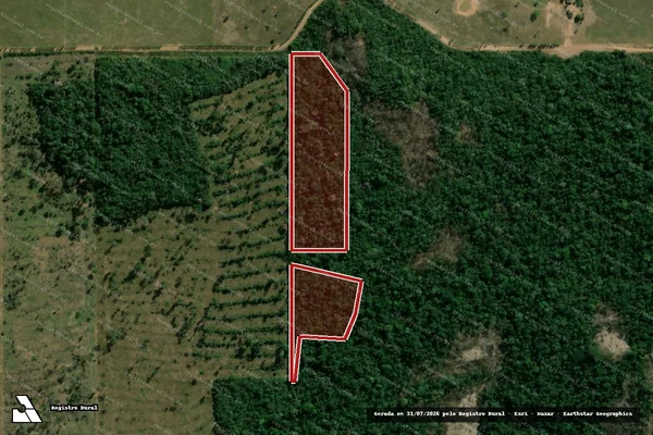 Imagem de satélite de Infração da Flora em Costa Marques - RO