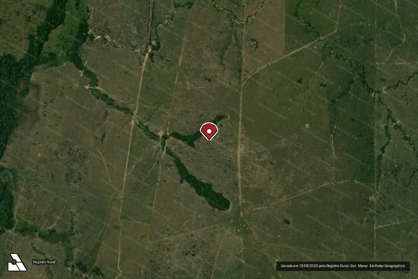 Imagem de satélite de Infração Ambiental em Porto Velho - RO (marcador da localização)